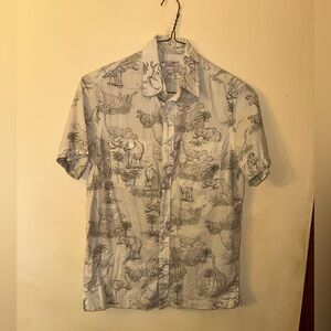 J Crew Men’s Wallace & Barnes Safari Print Shirt, X-Small